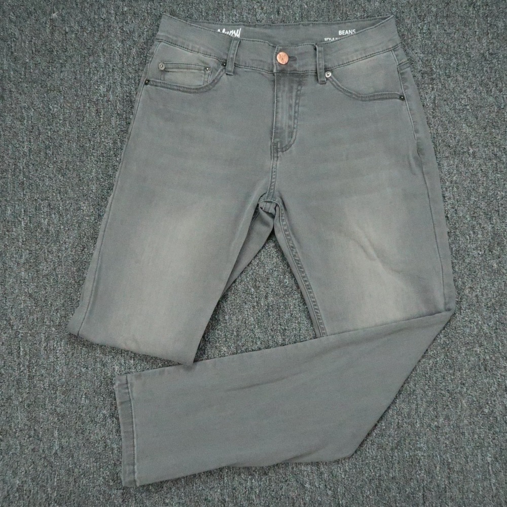 Mugsy Jeans Mens 30x30 Gray‎ Beans Stretch Slim Denim 5 Pocket